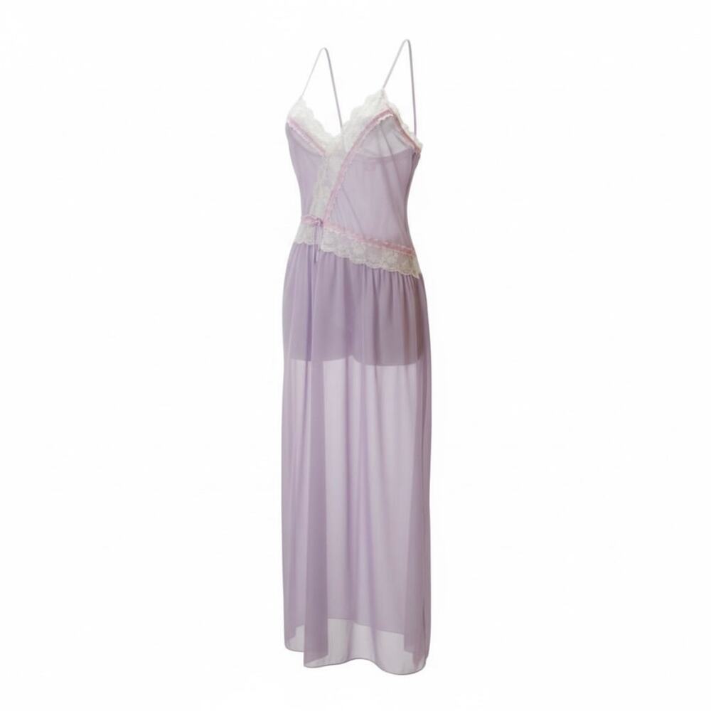 1960s lavender 1 piece Lace